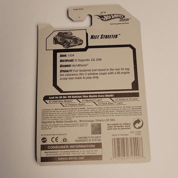 Set of 2 Hot Wheels Neet Streeter Tresure Hunts '09 12/12 Sealed Brand New - Picture 3 of 4